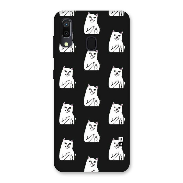 Chill Cat Pattern Back Case for Galaxy A30