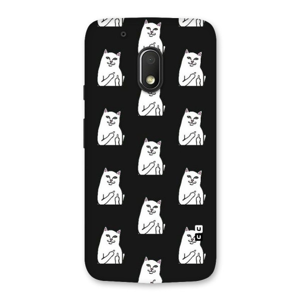 Chill Cat Pattern Back Case for Moto G4 Play