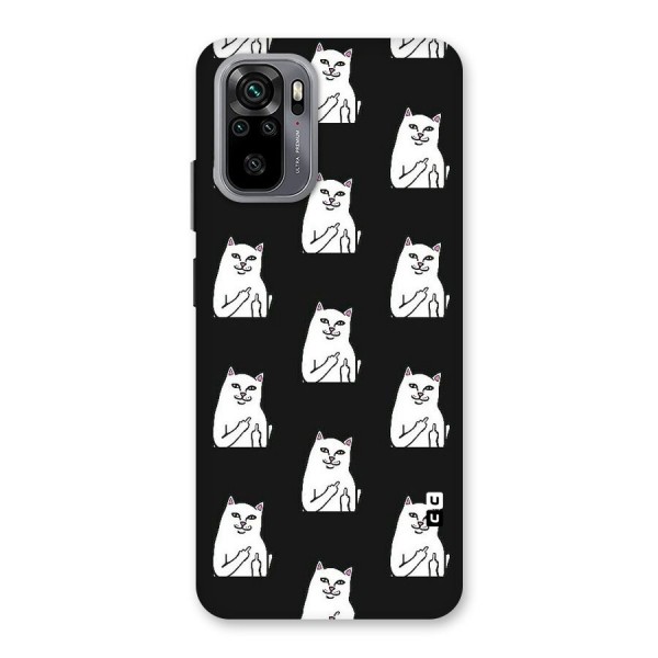 Chill Cat Pattern Back Case for Redmi Note 10
