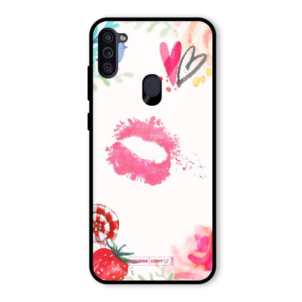 Chirpy Glass Back Case for Galaxy M11