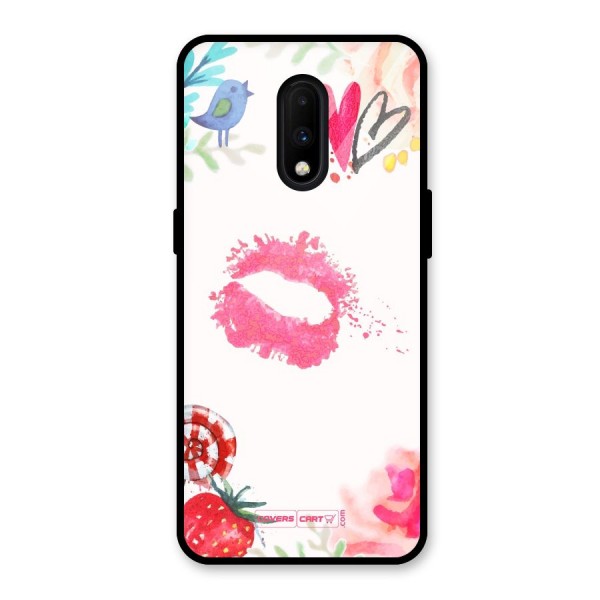 Chirpy Glass Back Case for OnePlus 7