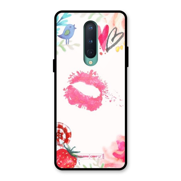 Chirpy Glass Back Case for OnePlus 8