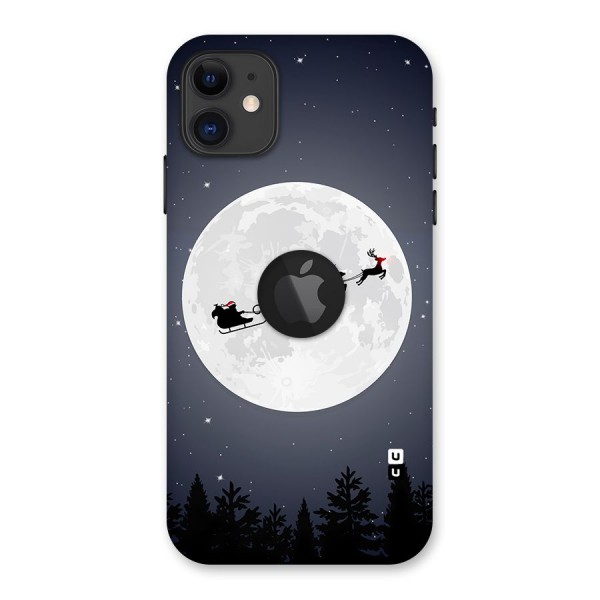 Christmas Nightsky Back Case for iPhone 11 Logo Cut
