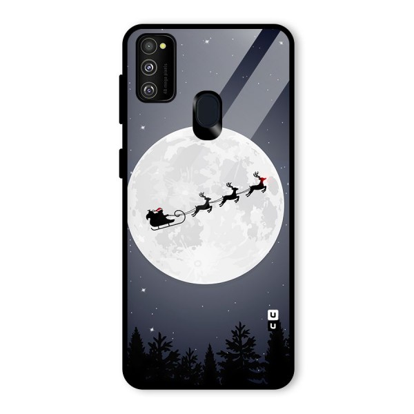 Christmas Nightsky Glass Back Case for Galaxy M30s