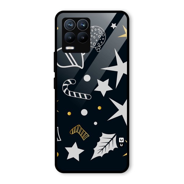 Christmas Special Pattern Glass Back Case for Realme 8
