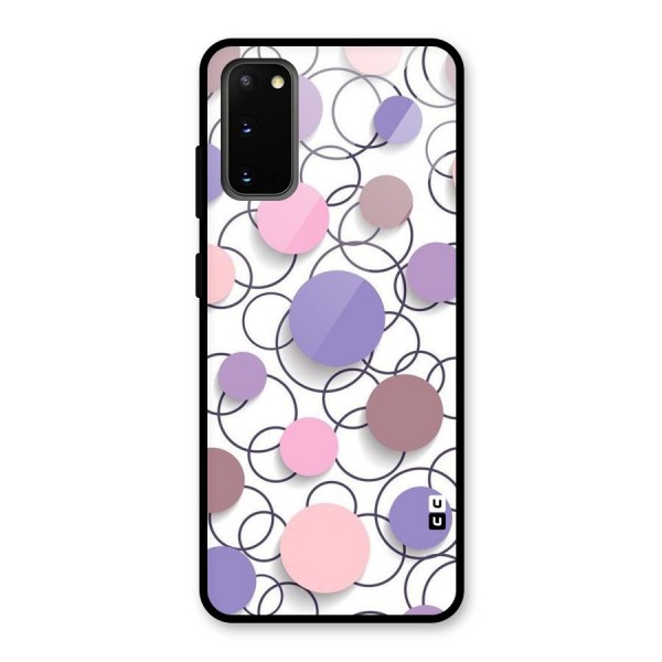 Circles And More Glass Back Case for Galaxy S20