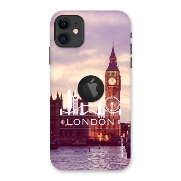 City Tower Back Case for iPhone 11 Logo Cut