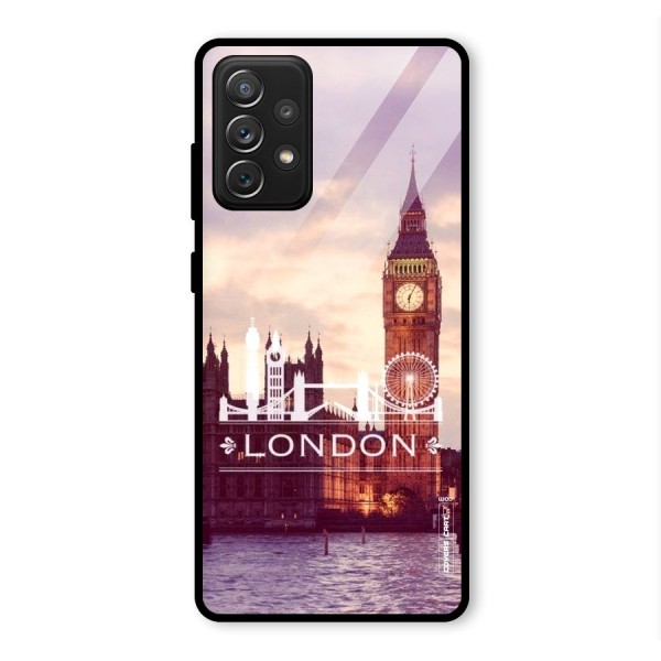 City Tower Glass Back Case for Galaxy A72