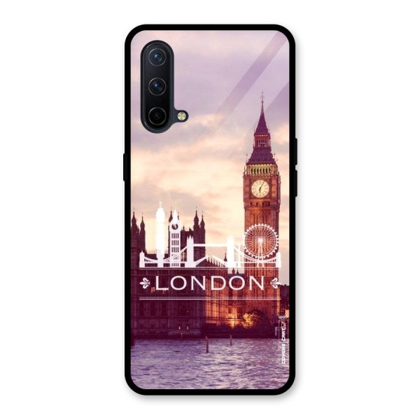 City Tower Glass Back Case for OnePlus Nord CE 5G