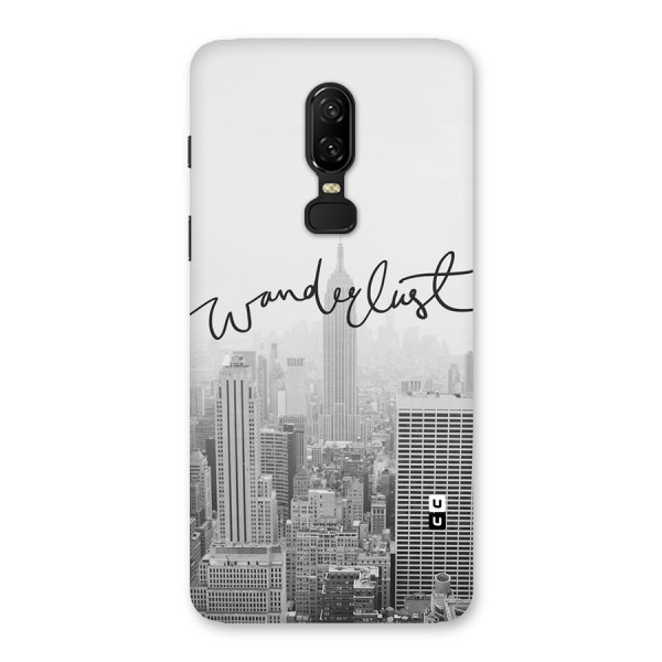 City Wanderlust Monochrome Back Case for OnePlus 6