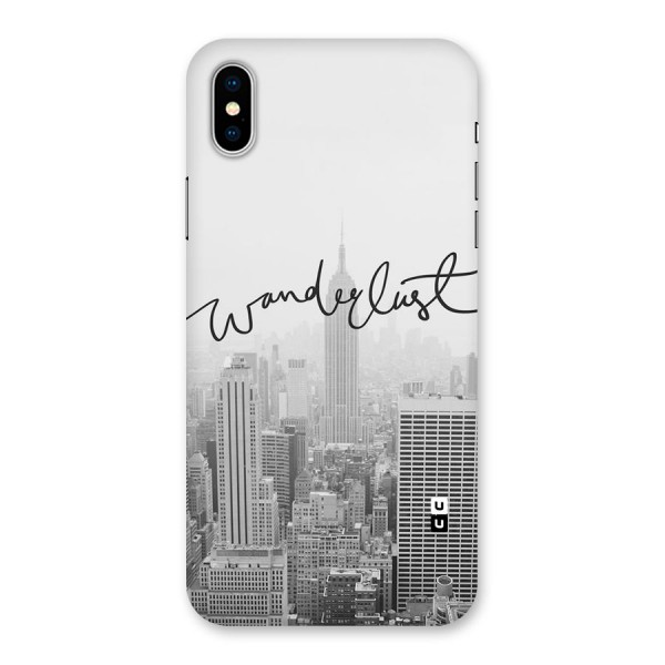 City Wanderlust Monochrome Back Case for iPhone XS