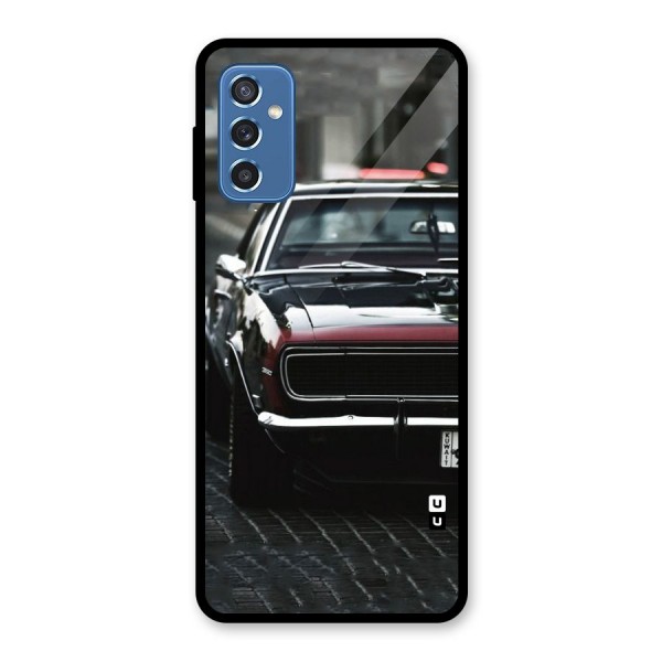 Class Vintage Car Glass Back Case for Galaxy M52 5G