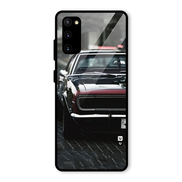 Class Vintage Car Glass Back Case for Galaxy S20 FE 5G