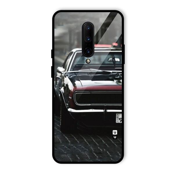 Class Vintage Car Glass Back Case for OnePlus 7 Pro