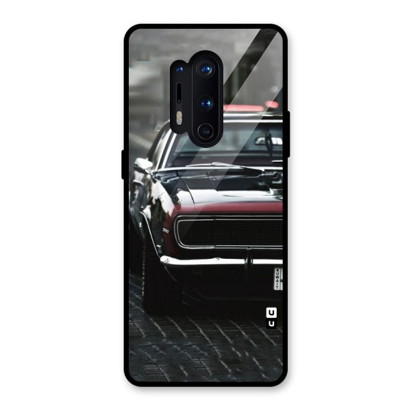 Class Vintage Car Glass Back Case for OnePlus 8 Pro
