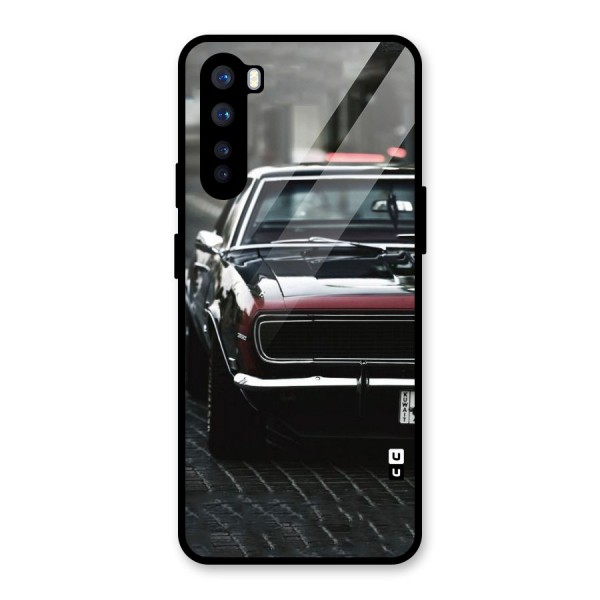 Class Vintage Car Glass Back Case for OnePlus Nord