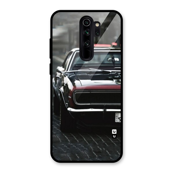 Class Vintage Car Glass Back Case for Redmi Note 8 Pro