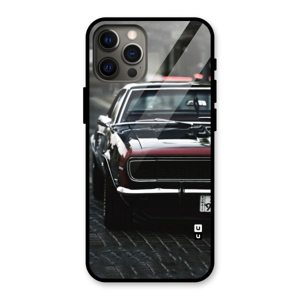 Class Vintage Car Glass Back Case for iPhone 12 Pro Max
