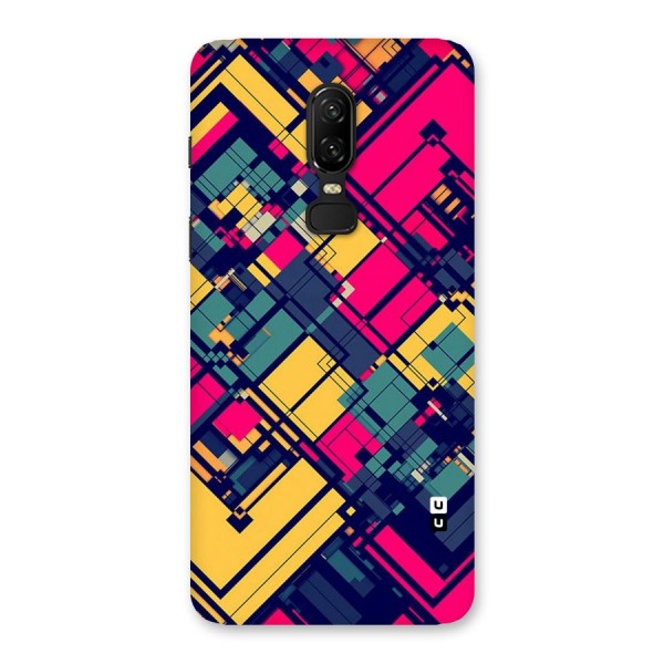 Classic Abstract Coloured Back Case for OnePlus 6