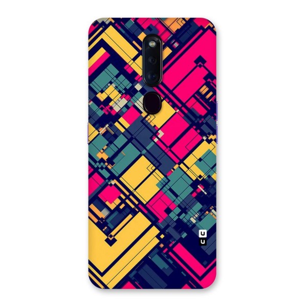 Classic Abstract Coloured Back Case for Oppo F11 Pro