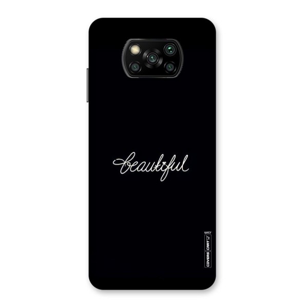 Classic Beautiful Back Case for Poco X3