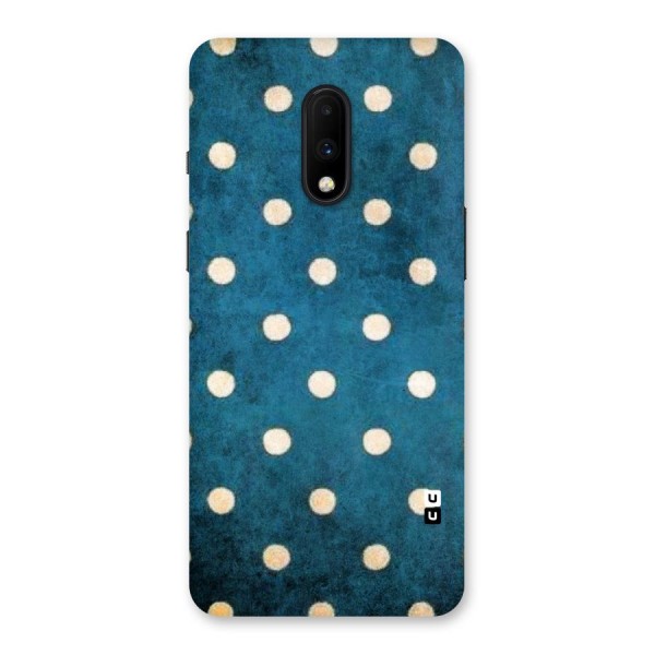 Classic Blue Polka Back Case for OnePlus 7