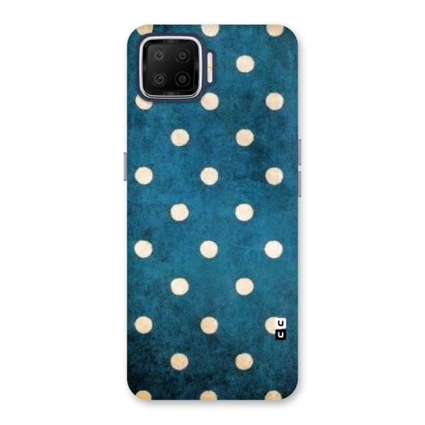 Classic Blue Polka Back Case for Oppo F17