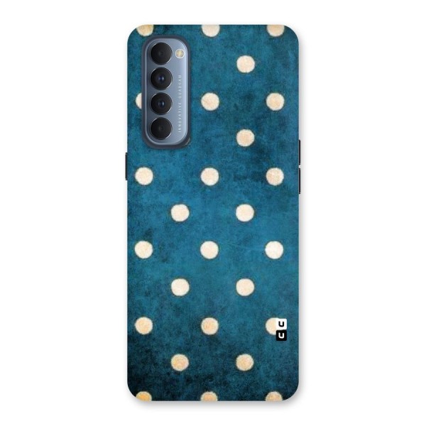 Classic Blue Polka Back Case for Reno4 Pro