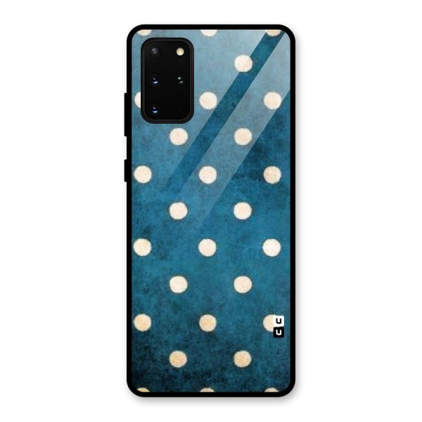 Classic Blue Polka Glass Back Case for Galaxy S20 Plus