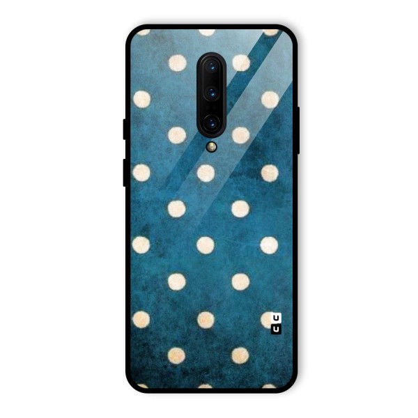 Classic Blue Polka Glass Back Case for OnePlus 7 Pro