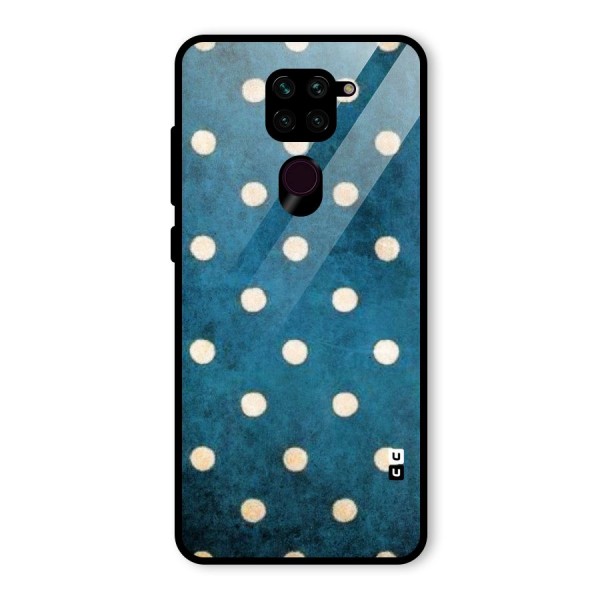 Classic Blue Polka Glass Back Case for Redmi Note 9