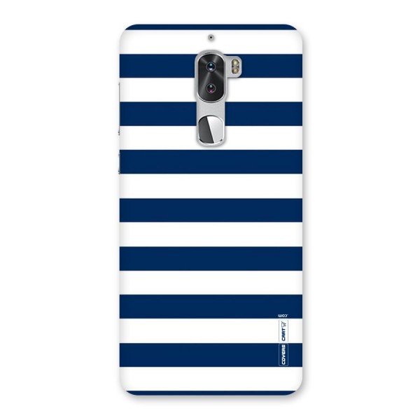 Classic Blue White Stripes Back Case for Coolpad Cool 1