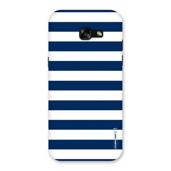 Classic Blue White Stripes Back Case for Galaxy A5 2017