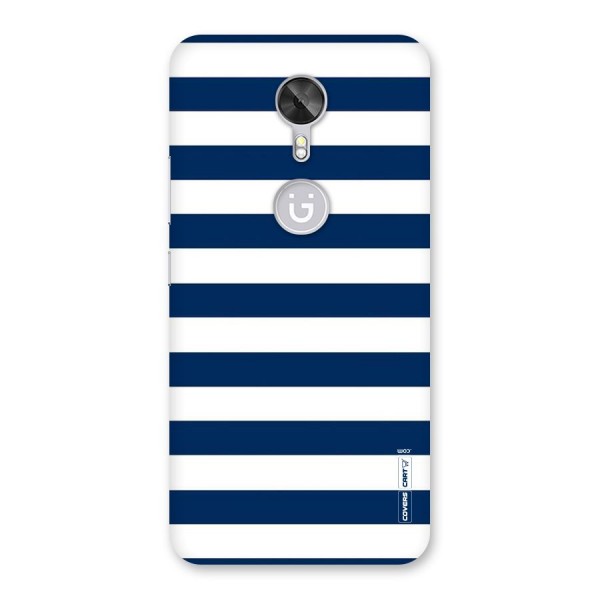 Classic Blue White Stripes Back Case for Gionee A1