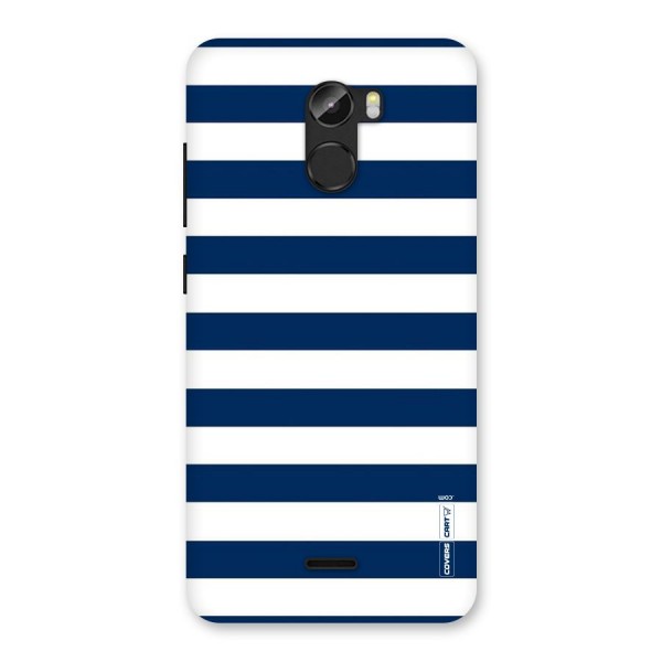 Classic Blue White Stripes Back Case for Gionee X1
