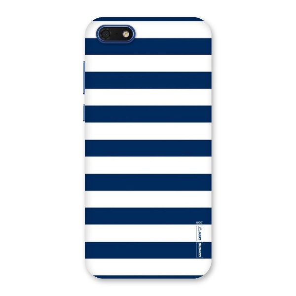Classic Blue White Stripes Back Case for Honor 7s