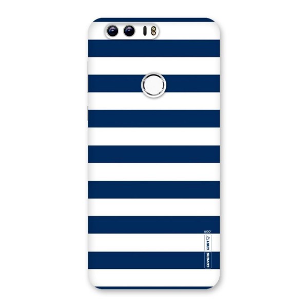 Classic Blue White Stripes Back Case for Honor 8