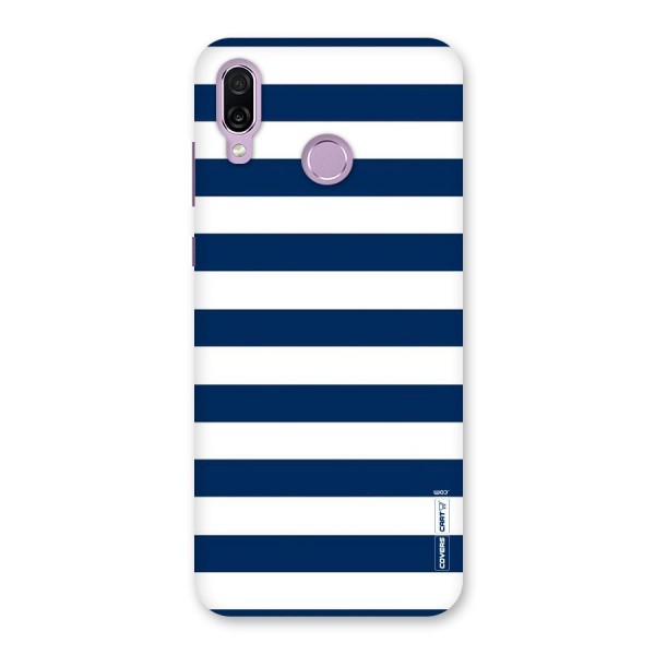 Classic Blue White Stripes Back Case for Honor Play