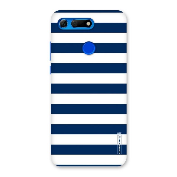 Classic Blue White Stripes Back Case for Honor View 20