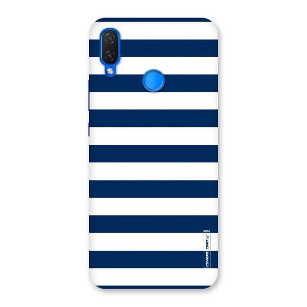 Classic Blue White Stripes Back Case for Huawei P Smart+