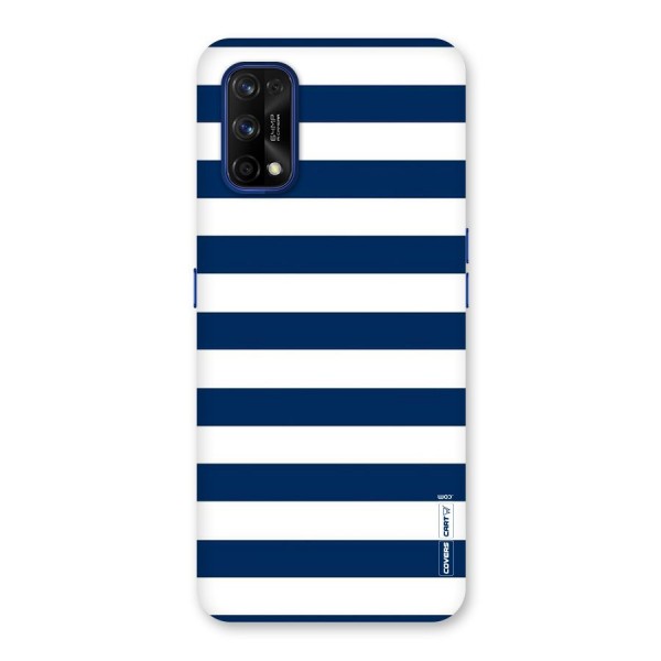 Classic Blue White Stripes Back Case for Realme 7 Pro