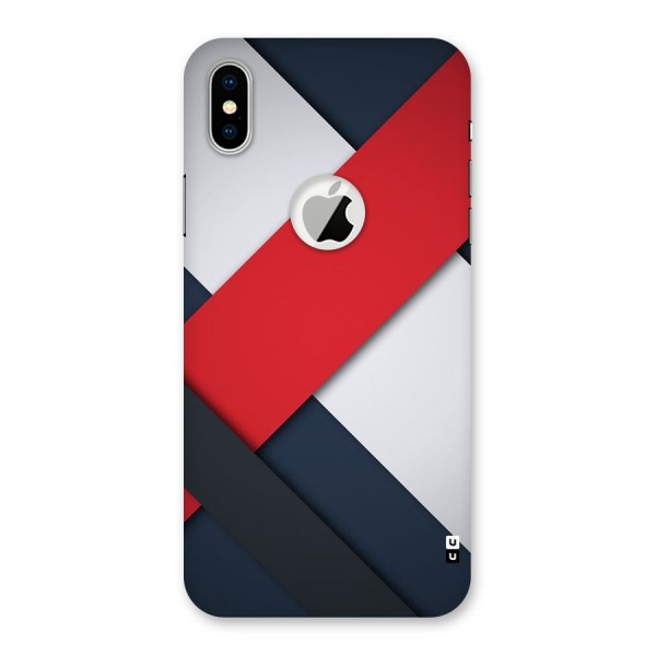 Classic Bold Back Case for iPhone X Logo Cut