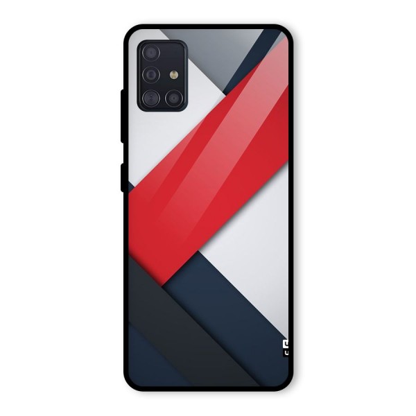 Classic Bold Glass Back Case for Galaxy A51