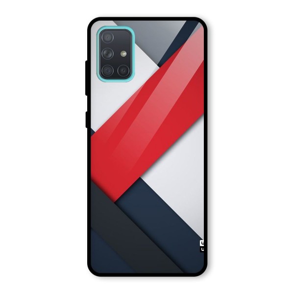 Classic Bold Glass Back Case for Galaxy A71
