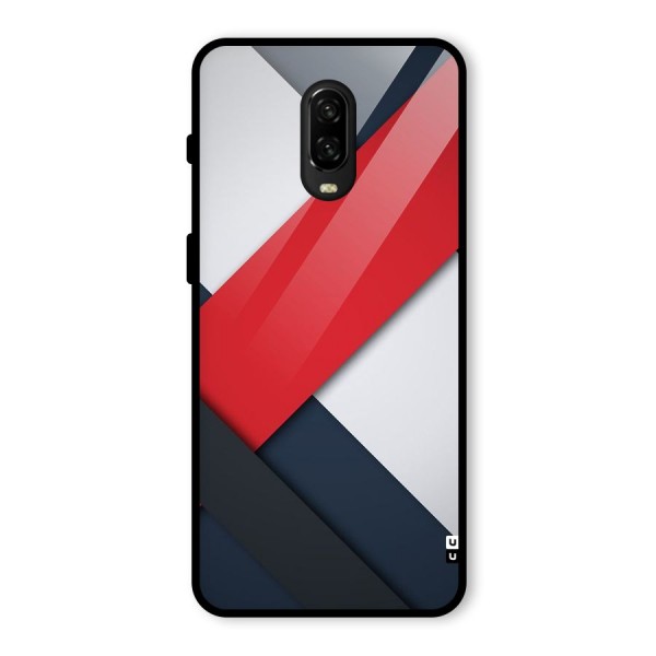 Classic Bold Glass Back Case for OnePlus 6T