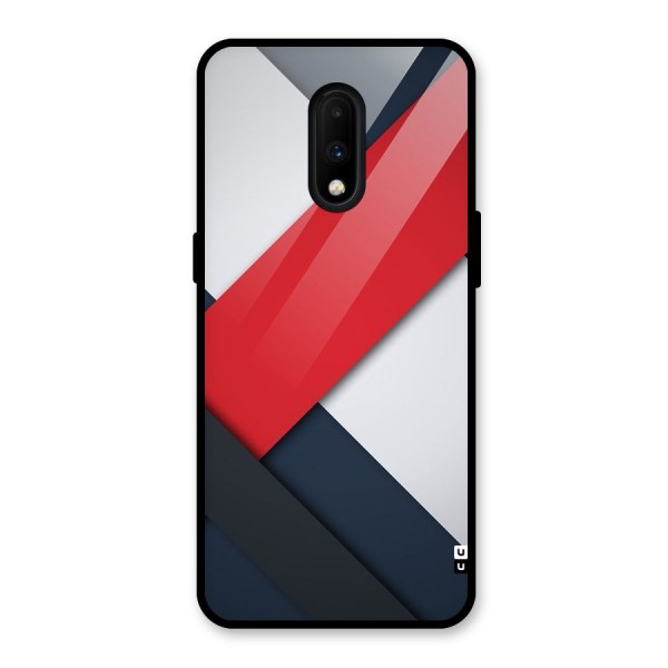 Classic Bold Glass Back Case for OnePlus 7