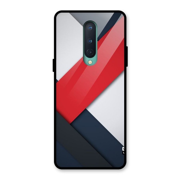 Classic Bold Glass Back Case for OnePlus 8