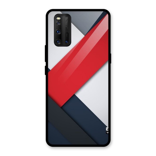 Classic Bold Glass Back Case for Vivo iQOO 3