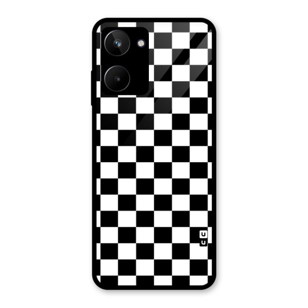 Classic Check Glass Back Case for Realme 10