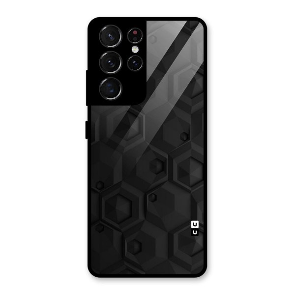 Classic Hexa Glass Back Case for Galaxy S21 Ultra 5G